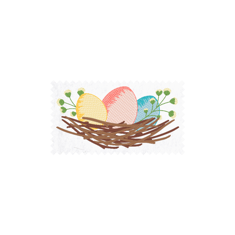 Basket with easter Eggs