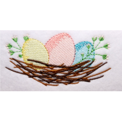 Basket with easter Eggs