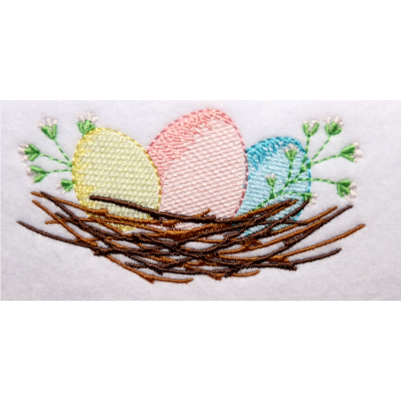 Basket with easter Eggs