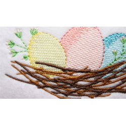 Basket with easter Eggs