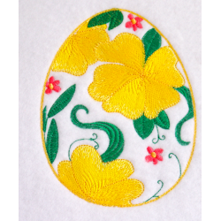 Easter egg - Yellow flowers