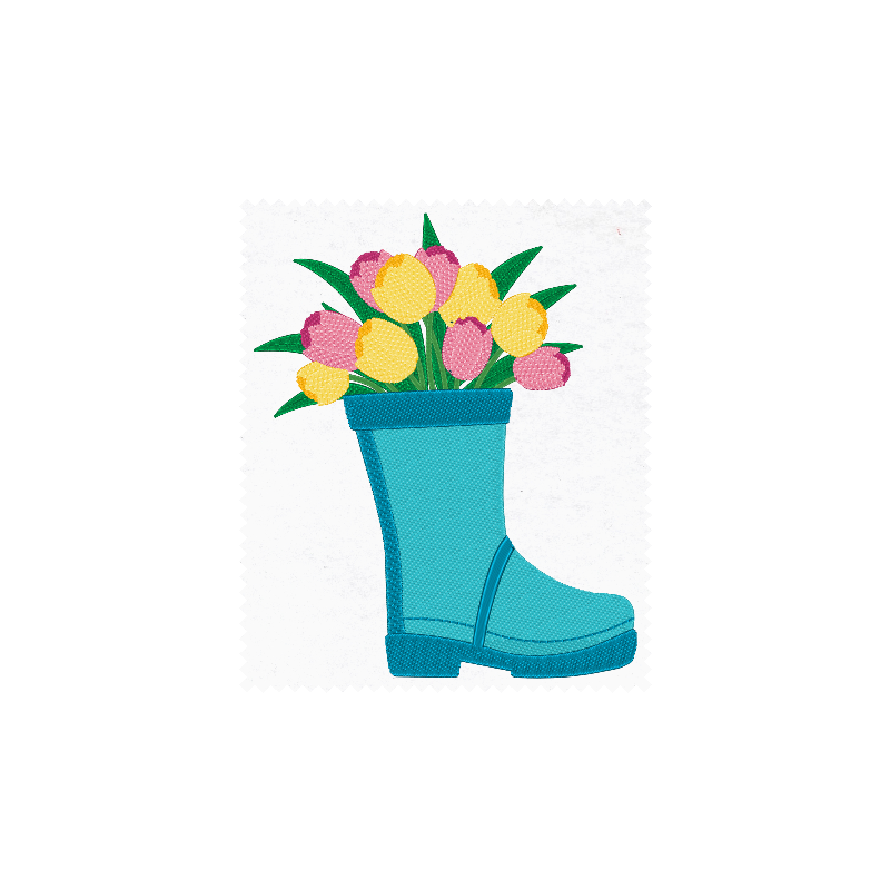 Rain boot bouquet