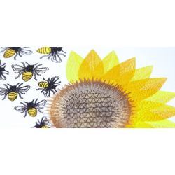 Sunflower and Bees