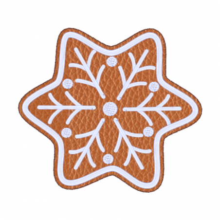 Gingerbread Snowflake Ornament-Christmas