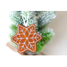 Gingerbread Snowflake Ornament-Christmas