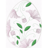 Easter egg artistic- Delicate flowers