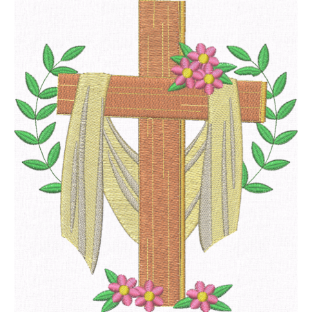 Easter wooden cross