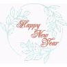 Happy New Year Wreath (Vintage)