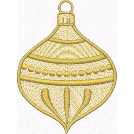 Golden Christmas Ornament