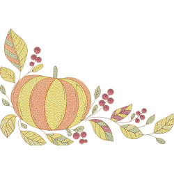 Colorful autumn pumpkin