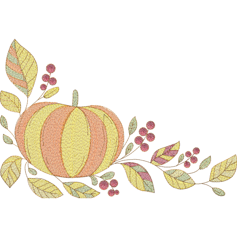 Colorful autumn pumpkin