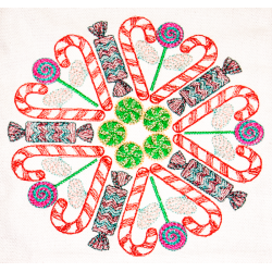 Kaleidoscope Candy Canes